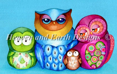 Owl Family Portrait Material Pack - Click Image to Close